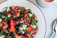 Vibrant Wheat Berry Salad with Berry Dressing