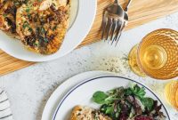 Chicken Breasts Filled with Mushrooms and Tangy Goat Cheese