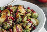 Garnet Glazed Roasted Brussels Sprouts