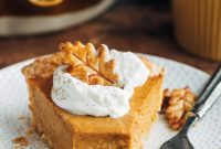 Velvet Pumpkin Custard Pie