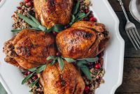 Apple Cranberry Rice Stuffed Cornish Hens