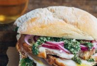 Crispy Porchetta Sandwich with Zesty Salsa Verde