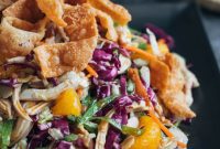 Plum Vinaigrette Mandarin Chicken Salad
