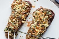Balsamic Shallot Steak with Blue Cheese Crust