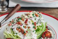 Crisp Iceberg Wedge with Blue Cheese and Smoked Bacon