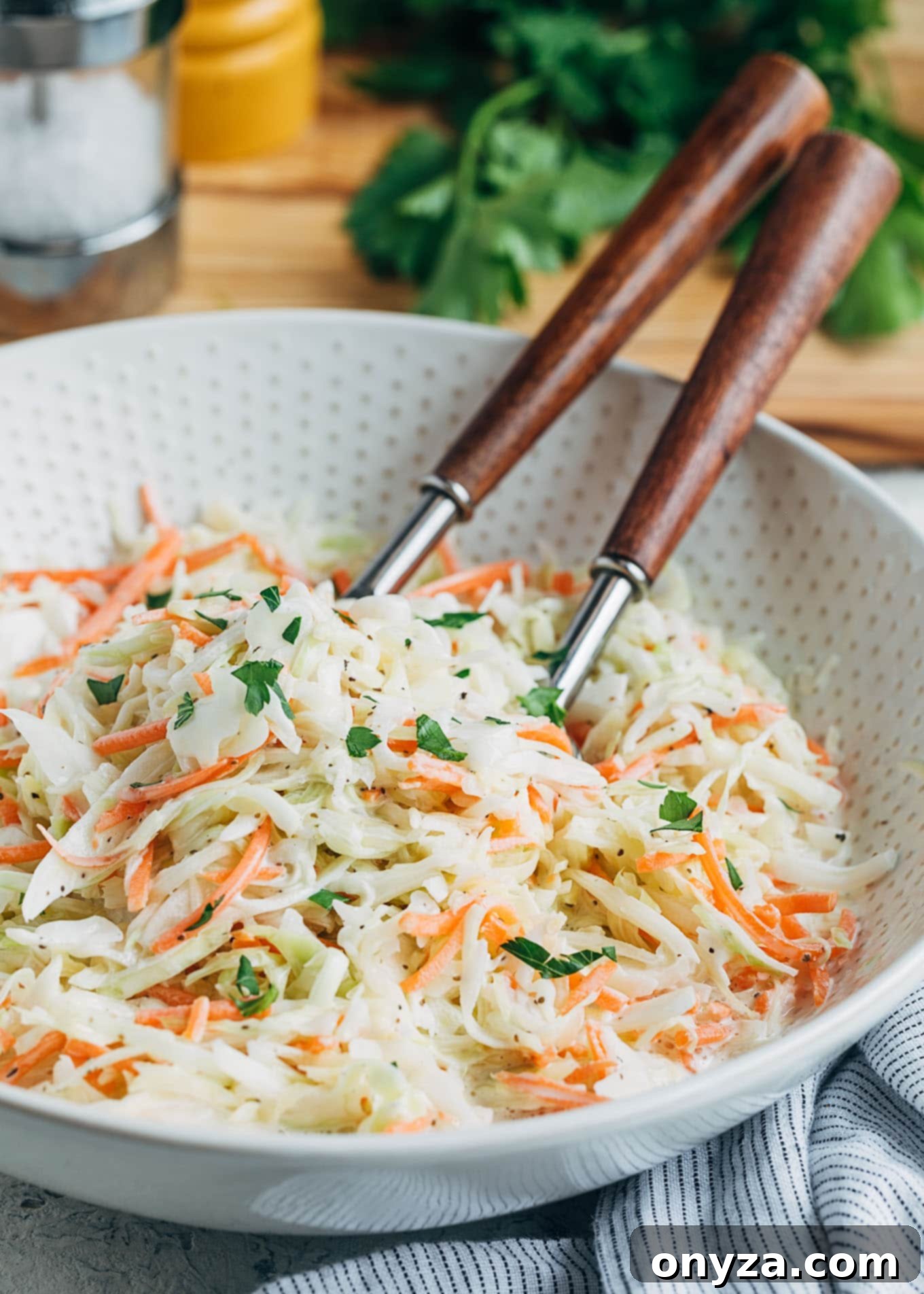Creamy Homemade Deli Coleslaw 1 featured 12417