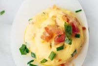 Zesty Horseradish Bacon Deviled Eggs