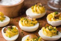 Gourmet Truffled Deviled Eggs