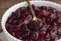 Luxurious Brandied Cherry Cranberry Sauce