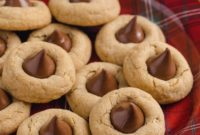Chocolate Kissed Peanut Butter Cookies