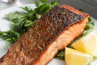 Golden-Crusted Pan-Seared Salmon