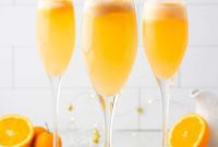 Mimosa Mocktail with Sherbet or Sorbet