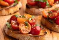 Fresh Cherry Tomato Bruschetta