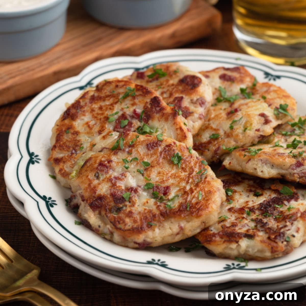 Golden Corned Beef Potato Fritters 1 featured 22013