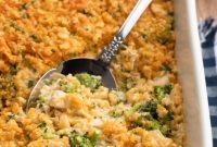 Creamy Chicken Broccoli Rice Bake