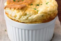 Fluffy Roasted Cauliflower Souffles with Zesty Goat Cheese