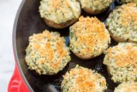 Creamy Spinach Artichoke Stuffed Mushrooms