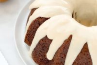 Golden Pear Cardamom Cake with Maple Cream Cheese Frosting