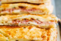 Golden Flaky Ham and Cheese Bake