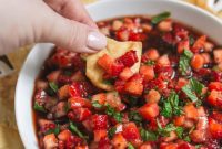 Sweet and Savory Strawberry Balsamic Salsa