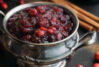 Festive Mulled Cranberry Sauce