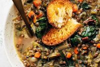 Hearty French Lentil and Escarole Soup
