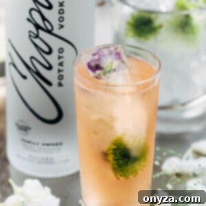 Chopin Spring Equinox vodka cocktail, vibrant and ready to serve