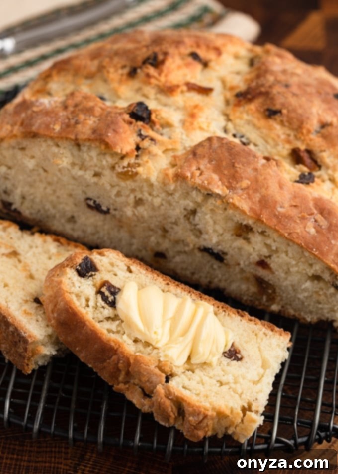 Classic Irish-American Soda Bread 8 sliced American Irish Soda bread with Irish butter