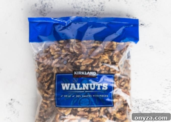 My Top 10 Costco Grocery Staples 6 Large bag of Kirkland Signature shelled walnuts, perfect for bulk buying at Costco