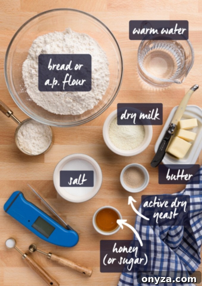 homemade white bread process step-by-step