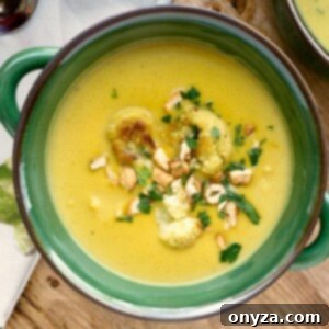 Aromatic Cauliflower Curry Puree 8 Delicious and creamy curried cauliflower soup.