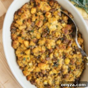 Festive Sausage and Chestnut Stuffing 18 sausage and chestnut cornbread stuffing recipe