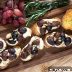 Caramelized Grape Toasts 2 roasted grape crostini recipe