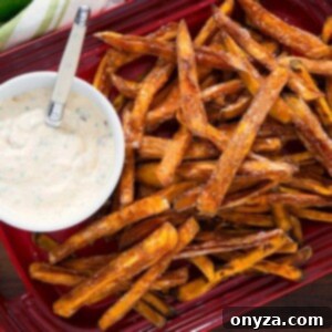Sweet Potato Fries with Smoky Citrus Aioli 2 Crispy Sweet Potato Fries with Chipotle-Lime Aioli