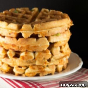 savory beer raised waffles recipe