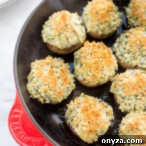 spinach and artichoke stuffed mushrooms recipe