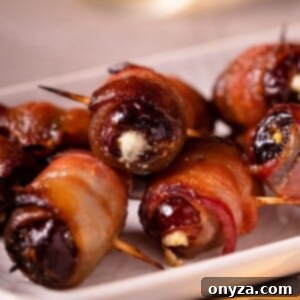 closeup of devils on horseback on a white platter