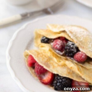 Nutella Fruit Crepe Delight 2 crepes with nutella and fruit #sponsored #nycwff
