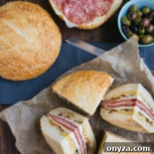 Mardi Gras Muffuletta sandwich