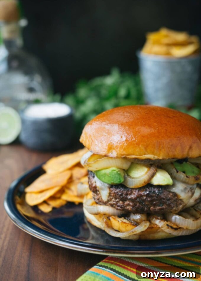 Gourmet Mojo Beef Burgers with Tequila-Lime Aioli for Summer Grilling