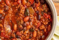 Triple Threat Chili: A Meaty, Beany, and Spicy Delight